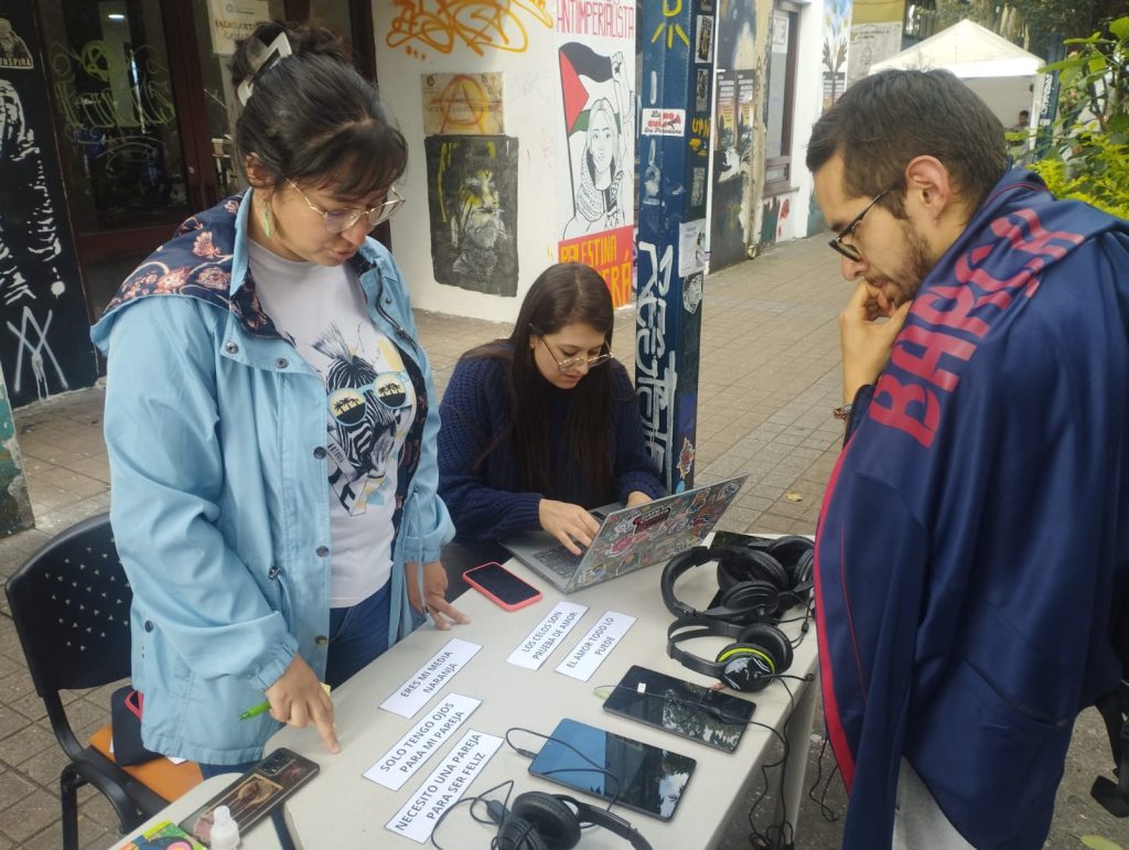 Actividad de género y cuidado en la calle 72, brigadas SBU