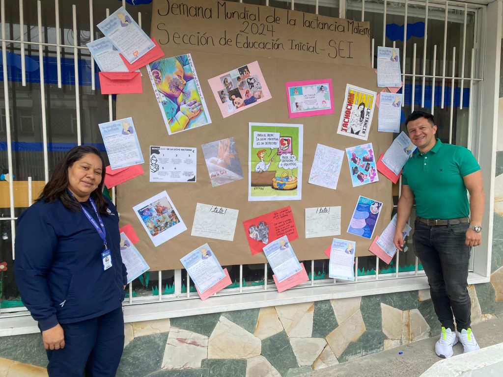 Evento en conmemoración de la semana de la lactancia materna.
Articulación del programa de género y cuidado y  la escuela maternal