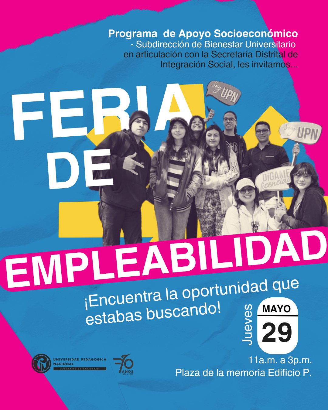 Plantilla Apoyo Socioeconómico - Feria Empleabilidad - Mayo 29