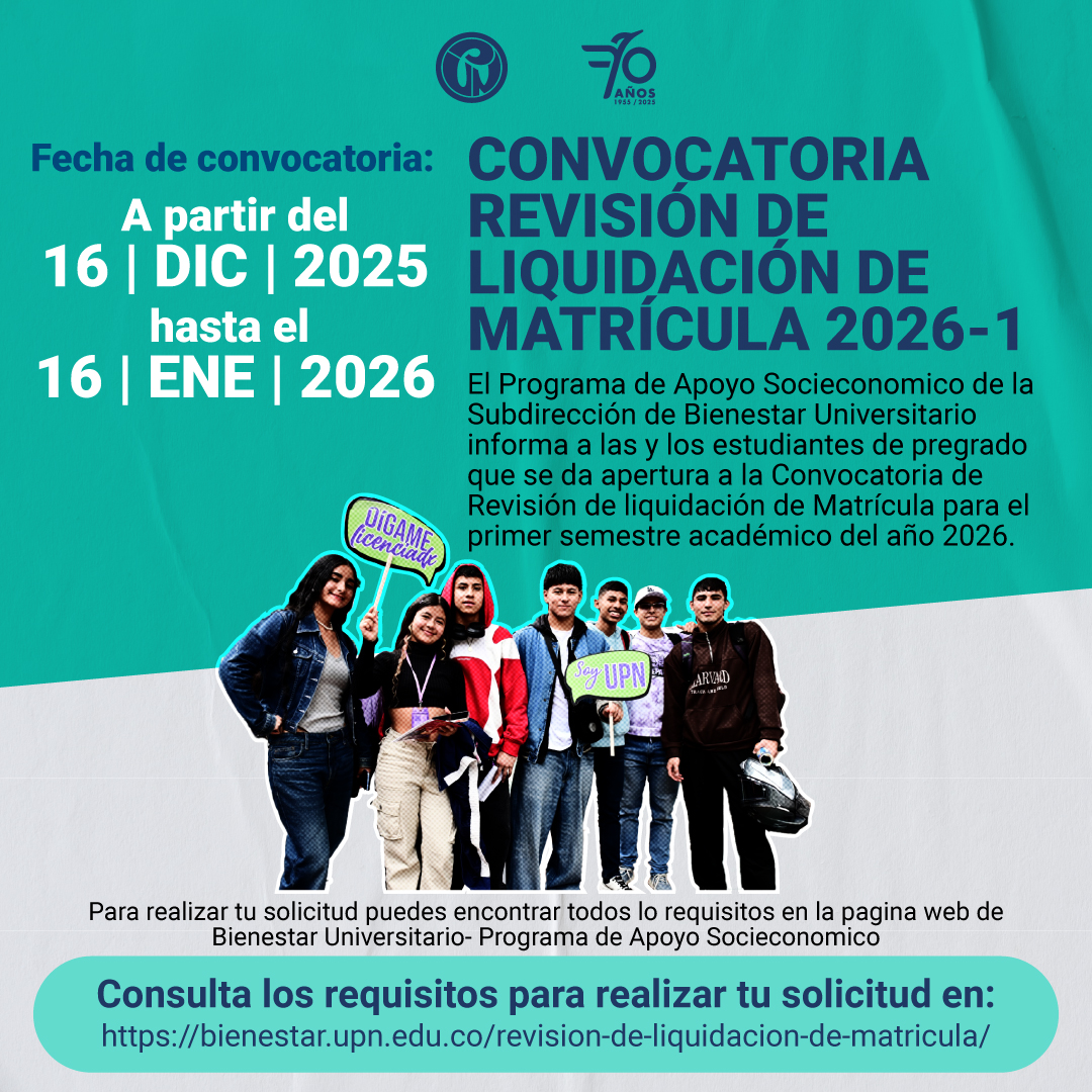 Liquidación de matricula 2026-1