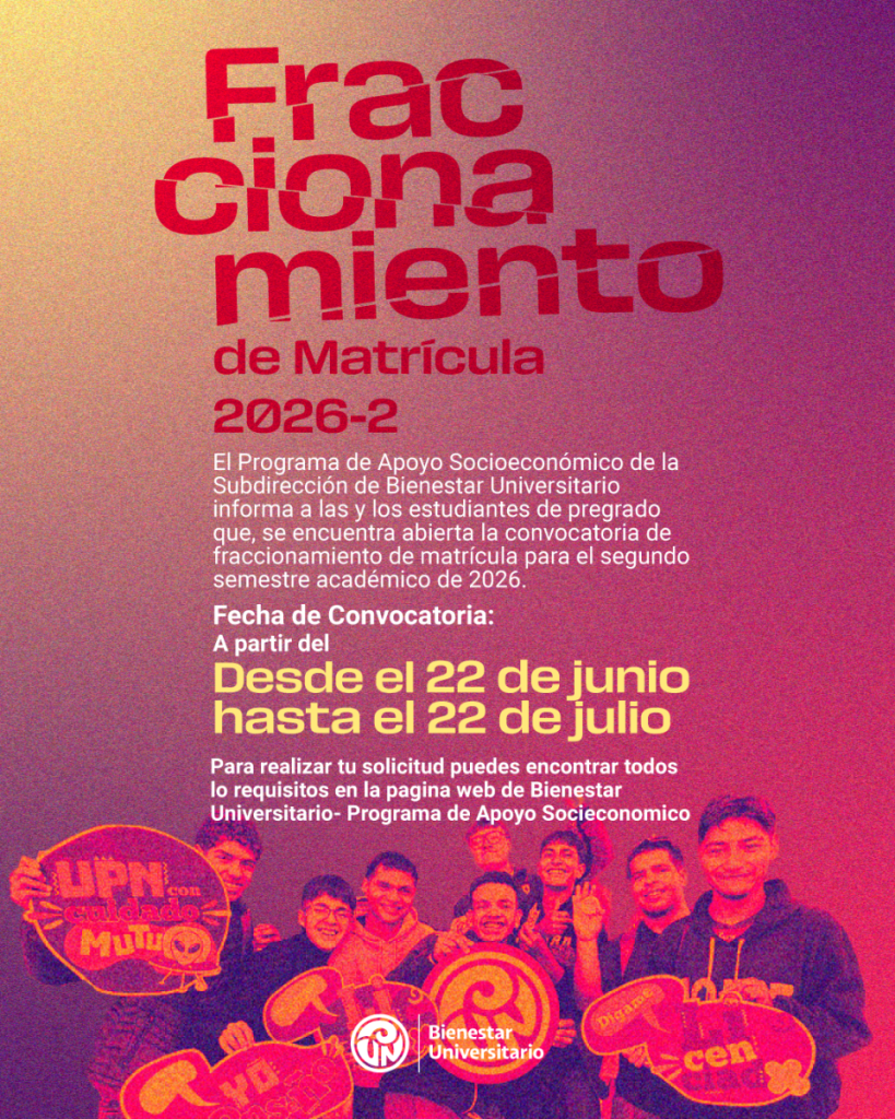 Atención !!   Fraccionamiento de Matrícula 2026 – 2